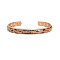 Accents Kingdom Magnetic Copper Therapy Arthritis Relief Golf Cuff Bangle Bracelet, Rope