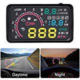 5.5 Inch Auto OBDII OBD2 Port Car Hud Head Up Display KM/h MPH Overspeed Warning Windshield Projector Alarm System