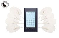 24 Modes Best Smart Touchscreen Pain Relief Therapy Device + 5 Pairs of Snap on Self-Adhesive Pads. HealthmateForever FDA Cleared T24AB2(Black in Black) Wireless ACCESSIBLE