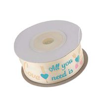 LOVIVER Satin Fabric Ribbon Wedding Box Wrapping Gift Bows Craft Sewing - Beige