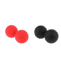 Pack of 2 Muscle Relaxation Spiky Ball Trigger Point Fatigue Relax Deep Tissue Tool, for Muscle Soreness and Knots. Red, Black