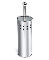 GiniHomer Toilet Brush and Holder, Bamboo Charcoal Stainless Steel Toilet Brush with Long Handle, for Bathroom Storage and Organization, Rust-Resistant, Ergonomic, Elegant, Durable