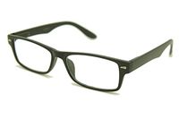 ColorViper Vintage Classic reading glasses Unisex Crystal Clear Vision Spring Hinge (C1 Matte Black, 3.00)