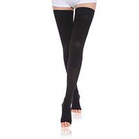 Thigh High Compression Stockings Unisex 30-40mmHg Surgical Open Toe Socks Varicose