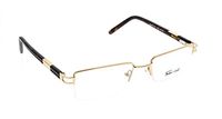 FABIO CIELO (#5227), Italian Eyeglasses 52mm, Elegant Ladies/Women RX Prescription Optical Frames Authentic Glasses Includes Case, Made In Italy (Gold)