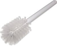 Carlisle 40000C02 Commercial Bottle Brush, Polyester Bristles, 12" Length, White (Pack of 6)