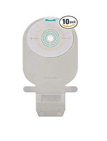 SenSura Mio 1-Piece EasiClose Wide Drainable Pouch, Standard Wear Flat w/Full-Circle Filter, Maxi 7.1 x 5.5 x 2 Inch 10471, (4 Pack (10 Count))