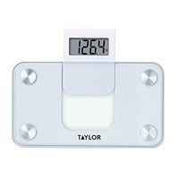 Taylor Digital 350LB Capacity Mini Scale/Expandable Read Out/White/Glass