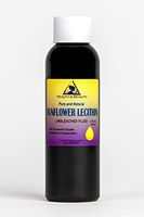 Lecithin Sunflower Unbleached Fluid Liquid Emulsifier Emollient Stabilizer Pure 2 oz