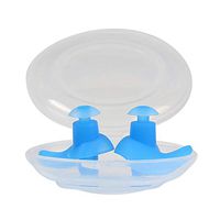 Silicone Earplugs Silicone Waterproof Ear Plugs Swimming Earplugs oordoppen Diving Surf Water Sport Swim Anti Noise Dustproof Plug bouchon Oreille (Blue)