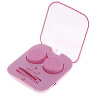 SUPVOX Contact Lens Box with USB Charger Contact Lens Storage Container Travel Portable Case for Men Women (Pink)