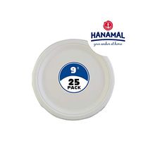 LARGE PLATES FROM SUGARCANE FIBER Disposable Eco-Friendly Bagasse Plant Based Plates. Pack of 25