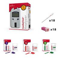 CardioCheck Blood Testing Device kit with 6ct HDL 6ct Triglyceride 6ct Total Cholesterol 18ct Pipettes and 18ct Lancets