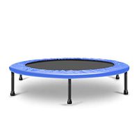 Bathtub Rails Trampoline Adult Gym Household Trampoline Children's Indoor Trampoline Slimming Weight Loss Equipment Loading Weight 100kg (Color : Blue, Size : 38inches)