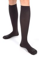 Made in USA Compression Socks for Men 30-40 mmHg - Absolute Support Dress Sox Soft Microfiber X-Firm Medical Support Hose A305BL4