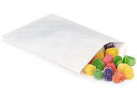Paper Candy Bags with Wax Lining - 1000 Count - 1/4 LB - White