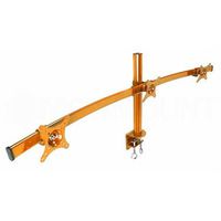 MonMount LCD-2230O Orange Curved Triple LCD Monitor Arm Mount