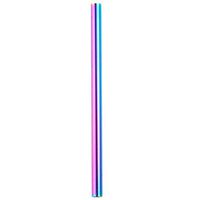Sikye Stainless Steel Drinking Metal Straws,Wide Long Reusable Smoothie Straws Jumbo Bubble & Boba Tea Straws (Multicolor)