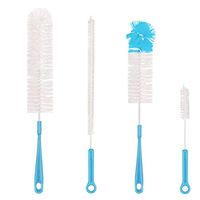 4 PCS Bottle Cleaning Brush Set - Long Water Bottle and Straw Cleaning Brush for Washing Narrow Neck, Include Grips Dish Brush|Bottle Brush|Kitchen Sink Brush|Straw Brush|Hydro Flask Tumbler|Kettle
