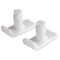 Duro-Med Walker Ski Glides for Enhanced Safety and Stability, Glides Fit Walker Legs with 7/8 and 1 inch Inside Diameter, Pack of 2, White