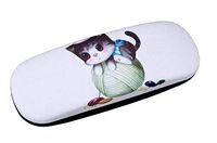 PU Leather Hard Shell Eyeglass Case Glasses Storage Case Protective Case for Glasses Cute Cat - 08
