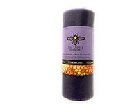 Beeswax pillar candle. Lavender essential oil. Hand poured in USA. 40 hour burn time
