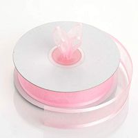 Tableclothsfactory 7/8" Satin Edge Organza-Pink