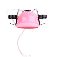 Tpingfe New Exotic Beer & Soda Guzzler Helmet & Drinking Hat Novelty Gift Toys (Pink)