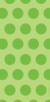 Club Pack of 240 Fresh Lime Two-Tone Polka Dot Cello Bags 11.25"