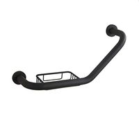 BJLWTQ Bathtub Grab Rails, Chrome-Plated Stainless Steel Safety Accessory Towel Holder for Bathroom, Bathroom, Stairs, Kitchen (Black)