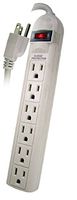 POWTECH UL Listed 6 Outlet Surge Protector Heavy Duty Home/Office Power Strip, 14 AWG Cord, 125V, 15AMPS, 1875 Watt, 2-Ft Power Cord