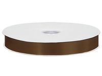 Milk Chocolate Double Faced Satin 7/8"x100 yds 100% Polyester (2 Spools) - WRAPS-DFS5871