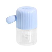 Supvox Contact Lens Washer Cleaner Portable Contact Lens Cleaning Boxs Rotatable Contact Lens Cleaner Manual Contact Lens Partner Case for Madam Lady Women Girl (Blue)