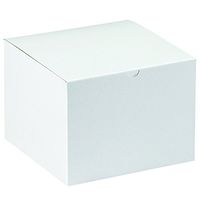 Tape Logic TLGB886 Gift boxes, 8" x 6", White (Pack of 50)