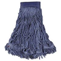 ** Swinger Loop Wet Mop Head, X-Large, Cotton/Synthetic, Blue, 6/Carton