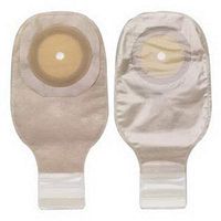 Premier One-Piece Drainable Pouch with Cut-to-fit Flat FlexWear Skin Barrier, One Sided ComfortWear Panel, Lock N Roll Microseal Closure and Tape Border 2-1/2" Stoma Opening