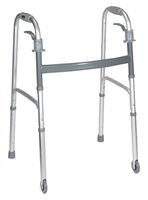 Deluxe Trigger Release Folding Walker With Wheels Adult 3" Wheels E0143 4 / Cs