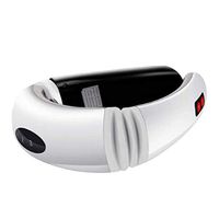 SuperUS Neck Massage,Electric Cervical Neck Massager Massage Tool Intelligent Physiotherapy Massager (B; Charging, White B)