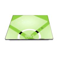 Digital Weighing Scales Scales Bathroom Scales, Rounded Design, Backlit Display, 28cm × 28cm Large Platform CQOZ