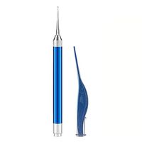 Festnight 2PCS Earwax Removal Ear Pick Set Stainless Steel Earwax Remover Spoon Baby Kids Adult Earpick Ear Picker with LED Light