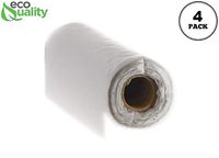 [4 Rolls] Food Storage Bags, 12 x 20 in. Clear Plastic Produce Bags on a Roll for Fruits, Vegetable, Bread, Grocery Bags - 340 Bags Per Roll