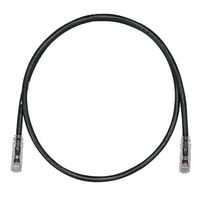 Panduit UTPSP10BLY Category-6 8-Conductor Strain Relief Clear Boot Patch Cord, 10-Feet, Black