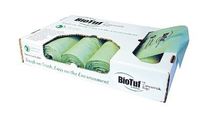 COMPOSTABLE TRASH CAN LINERS BIOTUF, 64 GALLONS