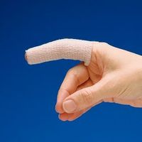 Rolyan Tapered Elastic Finger Sleeve 1 1/4" (3.2cm) x 3" (7.6cm) - Model A43611