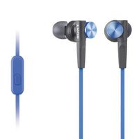 Sony Premium Lightweight Extra Bass Earbud Headphones with In-line Microphone and Remote for Android Smartphone (Blue)