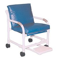 MJM International 509-3-MRI MRI Transfer Chair, 250 oz Capacity, 40.5" Height x 20" Length x 28" Width, Royal Blue/Forest Green/Mauve