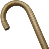Unisex Round Nose Crook Cane Tan  -Affordable Gift! Item #DHAR-9003206