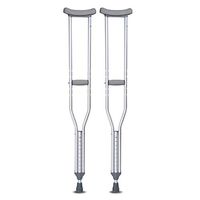 ZBYL 1 Pair Aluminum Alloy Underarm Crutches Ergonomic Design Non Skid Lightweight Adjustable Height 3 Models Selected,M