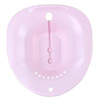 ROSENICE Portable Sitz Bath Bath Nursing Basin Kit with Sprayer for Men and Women (Pink)