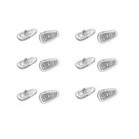 4 Pairs Transparent Silicone Eyeglasses Nose Pads - Super Soft Air Cushion Nose Pads with Screws and Screwdriver #2